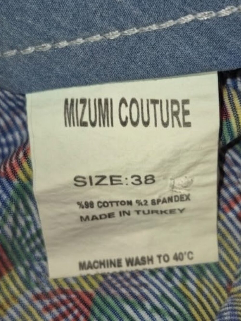 Mizumi Couture Kingdom Dreams Aqua Shorts Men's Size 38 - Picture 10 of 11